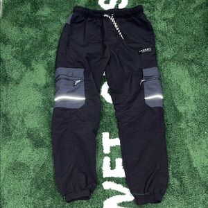 Black and Gray Jogger Pants